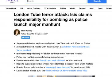 London Tube terror attack: Isis claims responsibility for bombing as police launch major manhunt