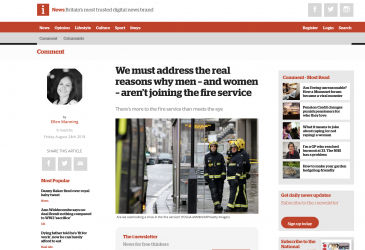 We must address the real reasons why men – and women – aren’t joining the fire service