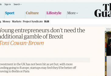 Young entrepreneurs don't need the additional gamble of Brexit