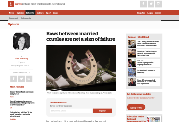Rows between married couples are not a sign of failure
