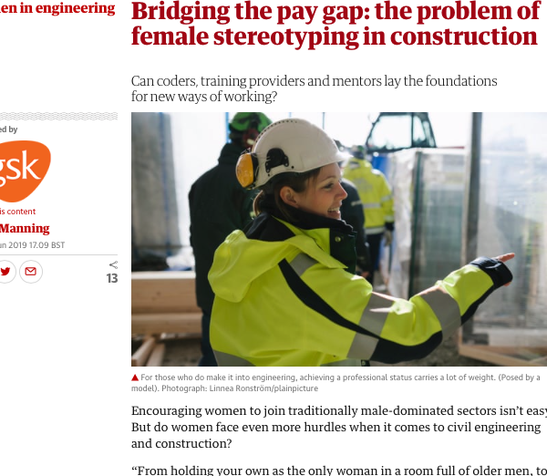 Bridging the pay gap: the problem of female stereotyping in construction