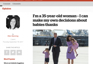 I’m a 35-year-old woman – I can make my own decisions about babies thanks