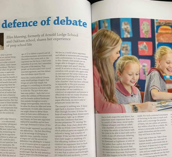 Prep school: In defence of debate