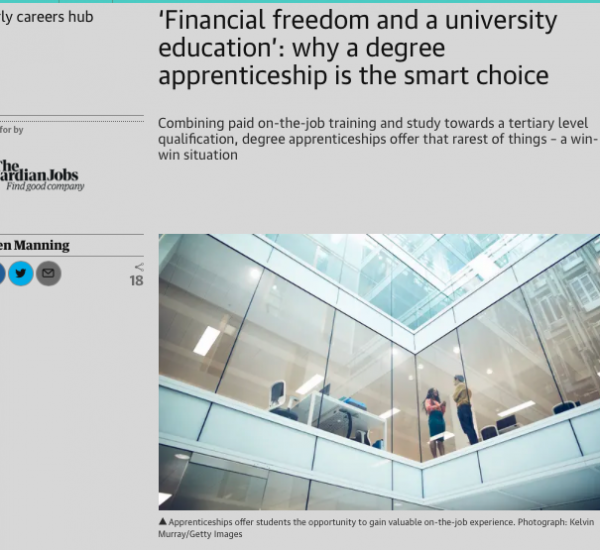 ‘Financial freedom and a university education’ - why a degree apprenticeship is the smart choice