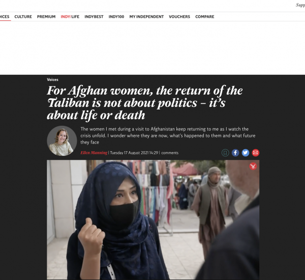 For Afghan women, the return of the Taliban is not about politics – it’s about life or death