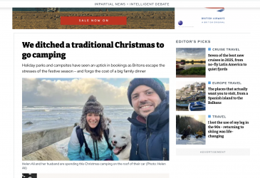 The i christmas camping