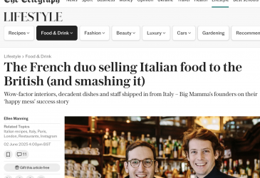 Telegraph food screenshot