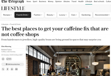Telegraph coffee article